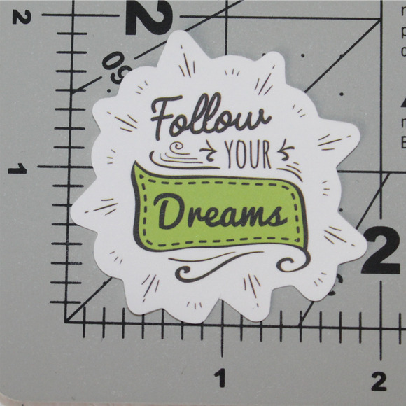 Motivational Sticker Follow Your Dreams Success Positive Goal Quote - Picture 2 of 2